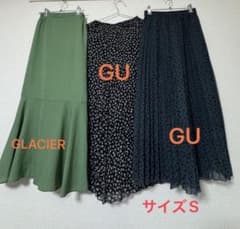 GU GLACIER プリーツスカート 3点セット Sサイズのサムネイル
