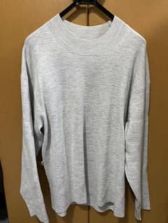 UNIQLO　ミラノリブモックネックセーター(グレー)のサムネイル