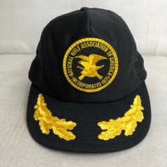 【USA製】アメリカ製 NRA ライフル協会 メッシュキャップ ワッペン 黒