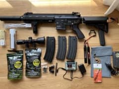 美品　マルイ次世代HK416D DEVGRU リポ化品　バッテリー、充電器等付属のサムネイル