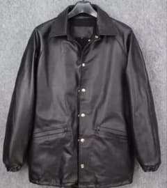 本革　牛革　レザーコーチジャケット　サイズ42極美品　XL〜XXLサイズ程度のサムネイル