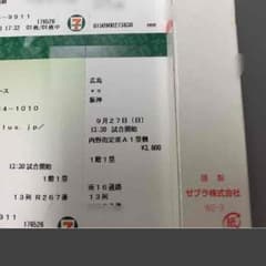 9/27カープ対タイガースの内野指定席のサムネイル