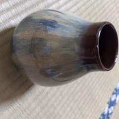 陶器 会津本郷焼花瓶 伝統工芸品 釉薬仕上げ - メルカリ