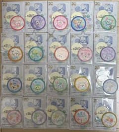 ダッフィー 20周年 カラフルハピネス ワッペン コンプリートセット