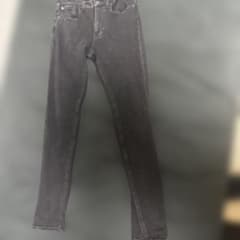 GU メンズ スキニーデニム パンツ ブラックのサムネイル