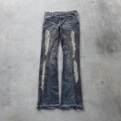 FUGA - 00s design damage denim y2k 平成 お兄 - メルカリ