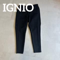 IGNIO スリムフィット ブラックパンツ Lサイズのサムネイル