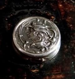 アンティーク 小物入れ アールヌーヴォー ミュシャ ピルケース ロココ 