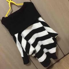 美品 ボーダーハイネック ドルマンセーターのサムネイル