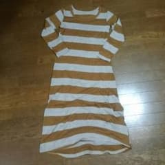 ▼ボーダー秋冬マキシ丈ワンピ▼のサムネイル
