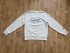 LACOSTE ホワイト トレーナー Lサイズのサムネイル