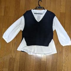 お値下げ中‼️ニットシャツのサムネイル
