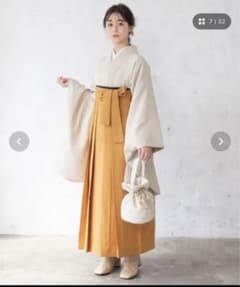 卒業式袴　3点セット　Sサイズ　※ご希望であれば重ね襟もお付けします※値下げ中のサムネイル