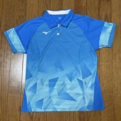 MIZUNO テニスウェア ポロシャツ ブルー レディース Mのサムネイル