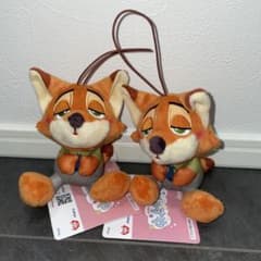 むにゃすや マスコット　ぬいぐるみ ズートピア ニック　２点　⑦