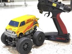タミヤ　1/24 コミカルウイリー　ランチボックス　プロポ付　完動品　4WD タミヤ 1/24 コミカルウイリー ランチボックス プロポ付 完動品 4WD
