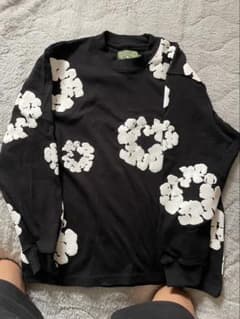 DENIM TEARS 長袖カットソー ブラック 花柄のサムネイル