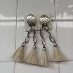 TOGA PULLA Chain fringe earrings