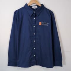 VELOCITY 長袖シャツ ネイビー シラキュース大学刺繍のサムネイル