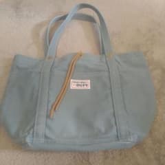 【一澤帆布製】　青ねず　トートバッグ　中　缶バッチ２個付き 一澤帆布製】 青ねず トートバッグ 中 缶バッチ2個付き - メルカリ