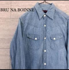 ブルーナボイン BRU NA BOINNE デニムシャツ 長袖シャツ ブルーのサムネイル