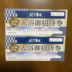 おふろの王様 全店舗共通入浴御招待券 2枚 有効期限2027.2.28のサムネイル