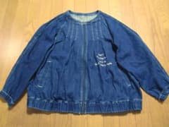 難あり　パーソンズ　デニム素材　ジャンパー　Lサイズ