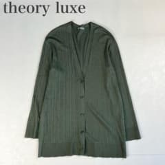 セオリーリュクス 美品 レーヨンナイロン Vネック リブニット