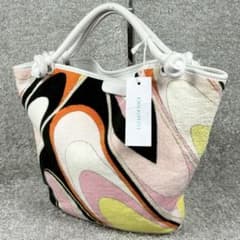 美品 エミリオプッチ パイル プッチ柄 ハンドバッグ トートバッグ 