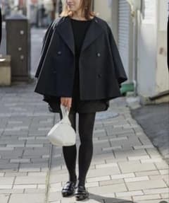 Liten キュービックトレンチコート　ダークネイビー Liten リテン☆キュービックトレンチコート ダークネイビー【正規品