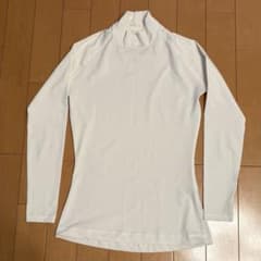 ハイネック 長袖 Tシャツ ホワイト Sサイズのサムネイル