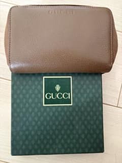 GUCCI ブラウンレザー 長財布のサムネイル