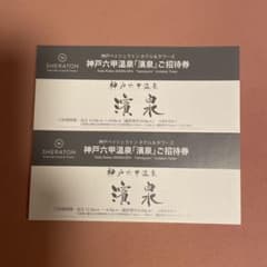 神戸六甲温泉　ご招待券　2枚　神戸ベイシェラトン&タワーズ - 3