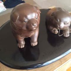高橋凌雲 犬の置物 - メルカリ