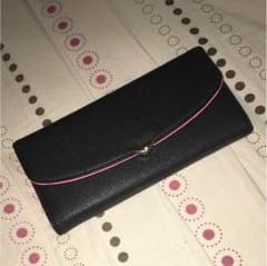 黒ピンク 長財布のサムネイル