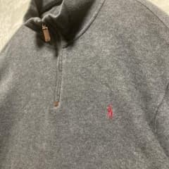 ポロラルフローレン スウェット ハーフジップ 古着 オーバーサイズ XXL