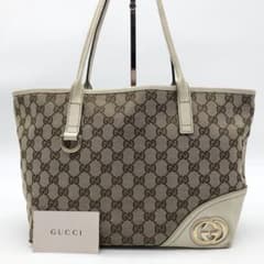Gucci GGキャンバス　トートバッグ インターロッキング 人気】GUCCI トートバッグ GG インターロッキング キャンバス レザー