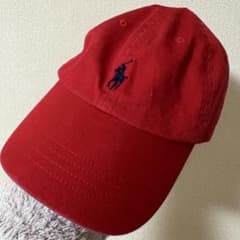 ラルフローレン　キャップ　赤のサムネイル