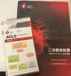 【裁断済】ACLS 二次救命処置 AHA ガイドライン 2020 ACLS デジタルリファレンスカード