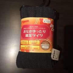 ぶんちゃん様専用！Pigeonマタニティ おなかゆったり綿混タイツのサムネイル