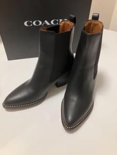 コーチ COACH ピアスブーティ　23.0cm 6 サイドゴアブーツ 箱付のサムネイル