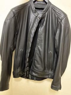 KUSHITANI K-0678 牛革 レザージャケット XL ブラック - メルカリ