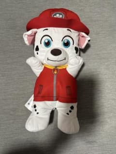 パウパトロールプラチナムザッカ ふわぬいクッション　マーシャル