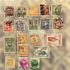 古い中華民国、満州切手使用済19枚 - メルカリ