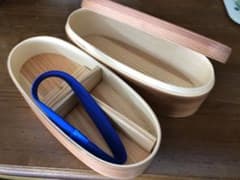 曲げわっぱ 弁当箱小判2段　830mlのサムネイル