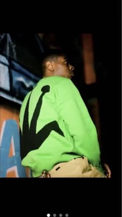 STUSSY 22ss Bent Crown Sweater (Green)のサムネイル