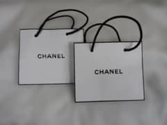 CHANEL ショップ袋 2枚セット - メルカリ