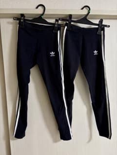 【2枚セット】adidas オリジナルス レギンス ブラック XSのサムネイル
