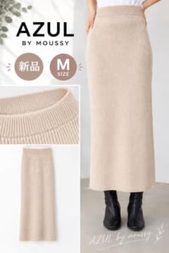 新品★AZUL BY MOUSSYリブニットタイトスカート／アズールバイマウジーのサムネイル