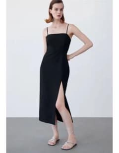 ZARA ザラ　チューブドレス　黒　XSのサムネイル